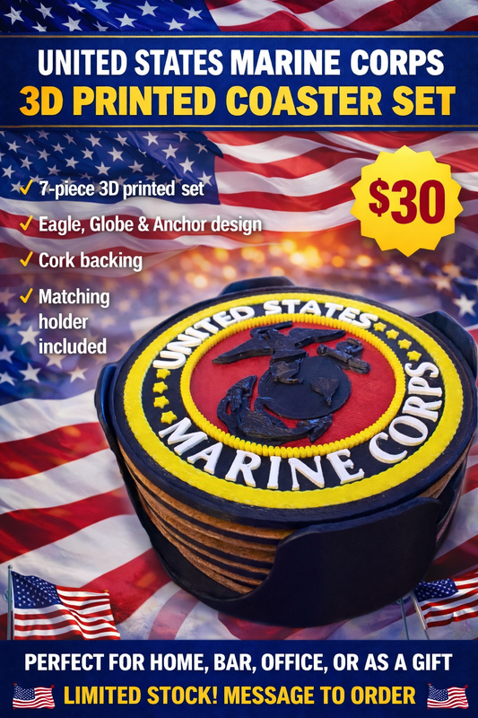 USMC Coasters (Crayons sold separately) ;-)